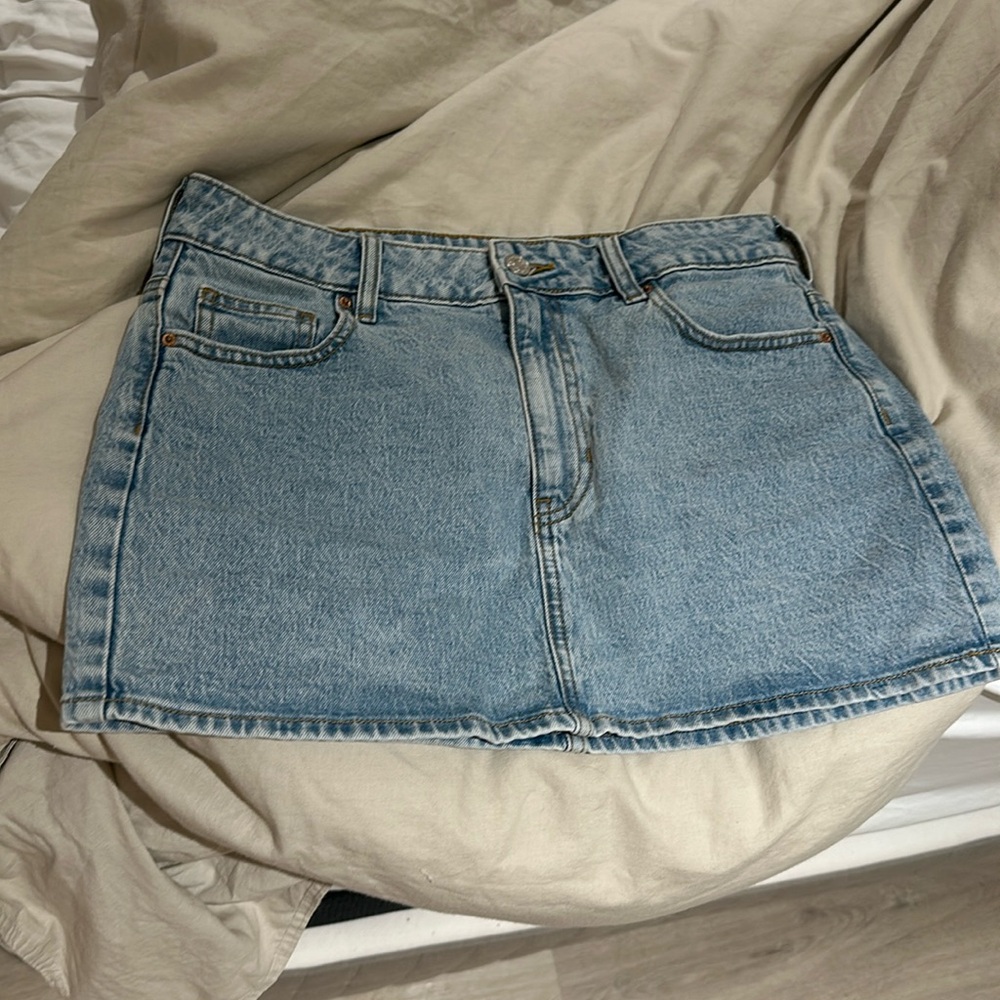 pacsun jean skirt